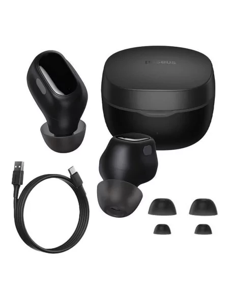 Ακουστικά Baseus Bowie WM01 Bluetooth Black NGTW370001